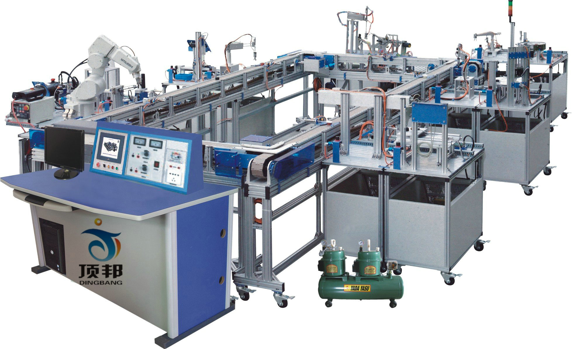 模塊式柔性自動環(huán)形生產(chǎn)線實驗系統(tǒng)(工程型)