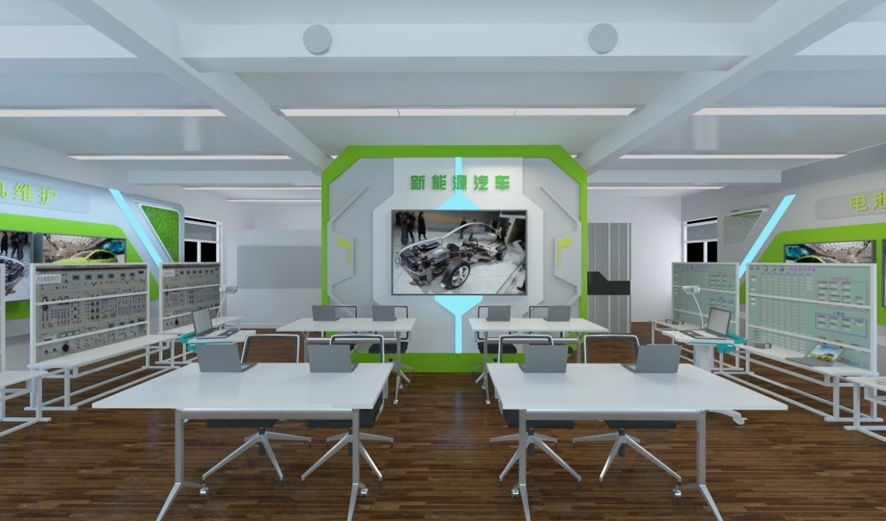 汽車?yán)韺?shí)融合一體化實(shí)訓(xùn)室
