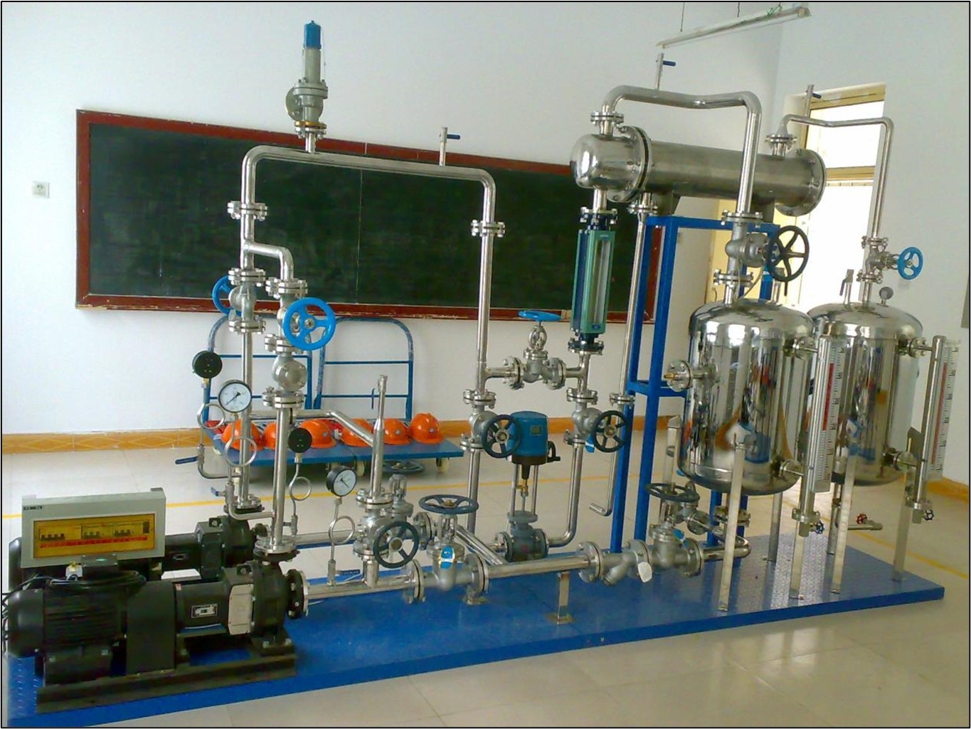 換熱器管路拆裝實訓(xùn)裝置